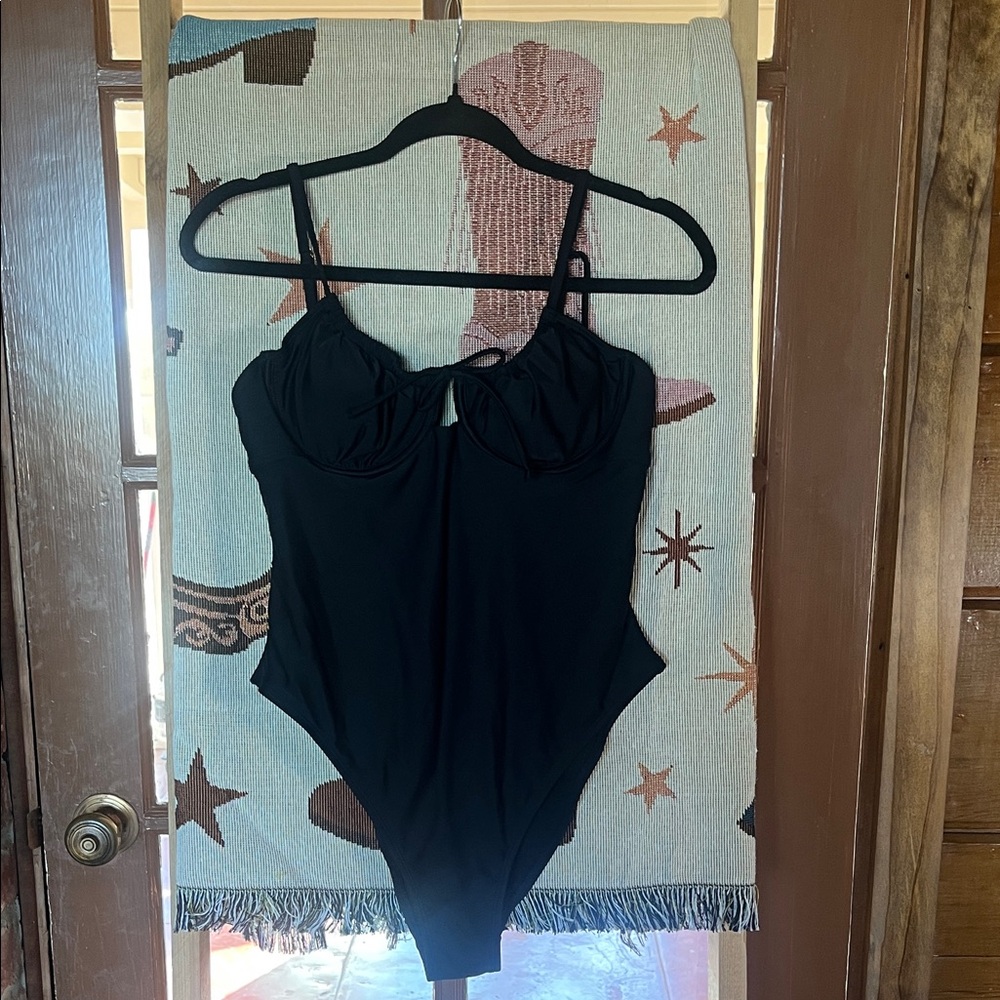 Black One Piece Swimsuit